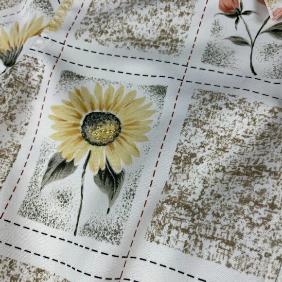 Vintage Alfred Dunner petite flower print jacket cream size M no tag - Picture 8 of 12